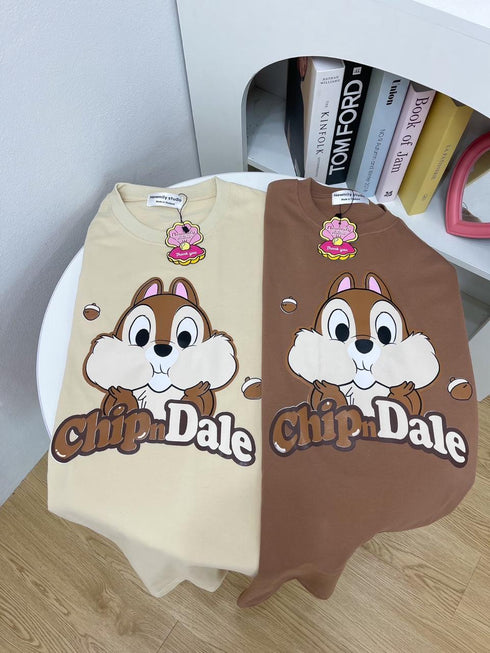 Chipmunks Print T -Shirts